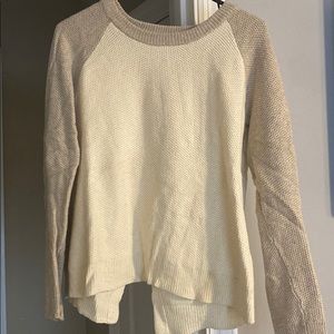 Madewell Two-tone sweater with slit back